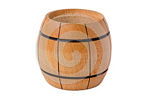 Small wooden barrel