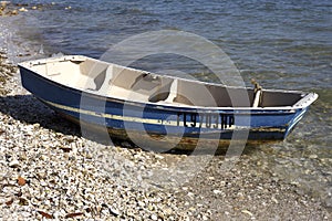 Small wooden boat