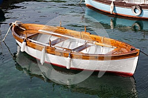 Small wooden boat