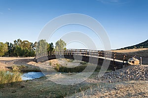 Small wooden bridge photo