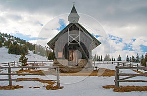 Malé dřevěný kaple 