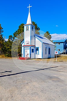 Small wooden church in Carcross