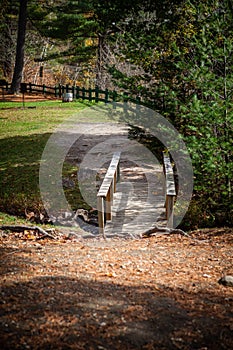 Small wooden footbridge photo