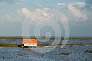 small wooden hut at Chaloem Phrakiat 80 Phansa Rd., Phatthalung, Thailand