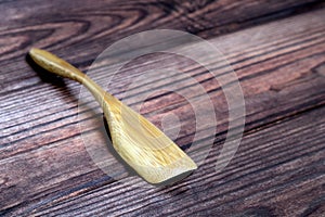 Small wooden spoon in the kitchen