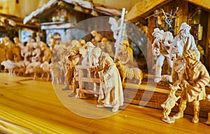 The small wooden statuettes, Bad Ischl, Salzkammergut, Austria