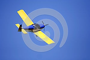 Small yellow airplane