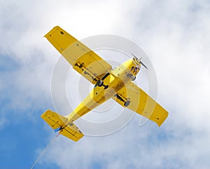 Small yellow airplane