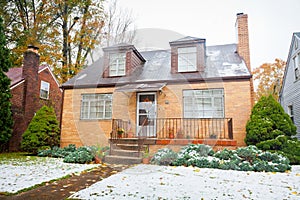 Small Yellow Brick Home