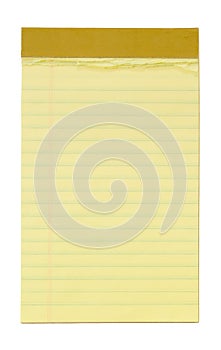 Small Yellow Lined Notepad