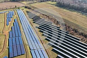 A smaller solar park in the cold season