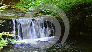 Smaller water cascade on Sutov Creek in Mala Fatra mountains, northern Slovakia.