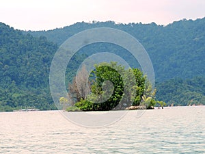 Smallest and greenest island, uninhabited