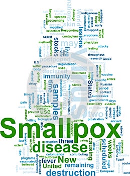 Smallpox word cloud