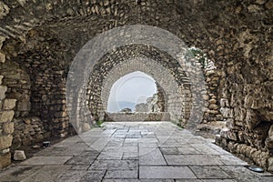 Smar Jbeil citadel, old Crusader castle in ruin, Lebanon photo