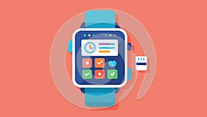 A smarch with a preprogrammed schedule and reminders to help nonverbal individuals with time management and organization