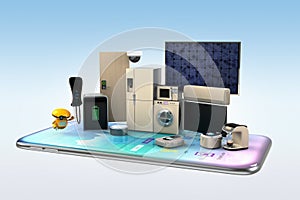 Smart appliances on a smart phone