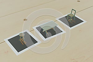 Smart augment mixed virtual reality with card to show the product while use technology