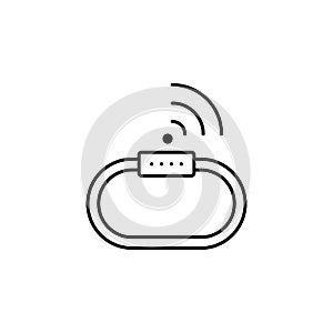 smart bracelet icon. Element of technology icon for mobile concept and web apps. Thin line smart bracelet icon can be used for web