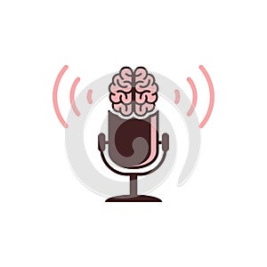 Smart brain podcast logo icon