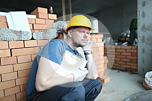 Smart builder in hardhat photo