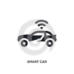 smart car isolated icon. simple element illustration from programming concept icons. smart car editable logo sign symbol design on