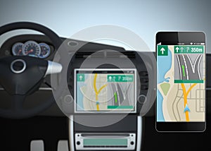 Smart car navigation interface in original design