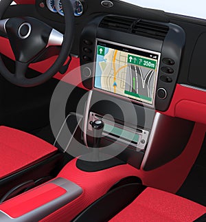 Smart car navigation interface in original design