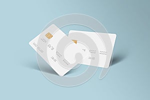 Smart Card Realistic design. Credit card realistic mockup.