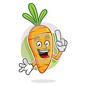 Smart Carrot mascot, Carrot character, Carrot cartoon