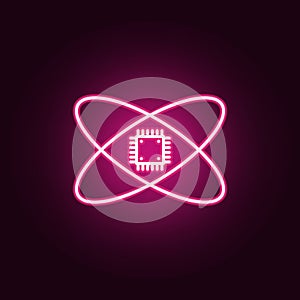 Smart cheap artificial intelligence neon icon. Elements of Artifical intelligence set. Simple icon for websites, web design,