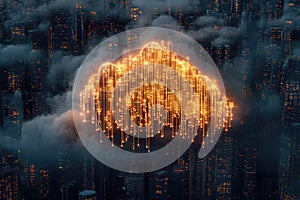 Smart City Cloud Computing Concept Visual