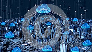 Smart city, cloud computing and network data transmission