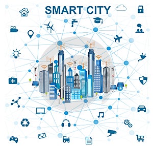 Smart city concept and internet of things