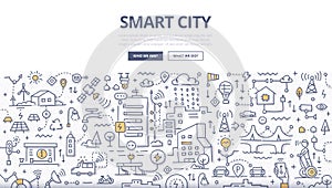 Smart City Doodle Concept