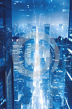 Smart City Infrastructure with Integrated Renewable Energy Systems Futuristic Urban Development and Sustainable Solutions in photo