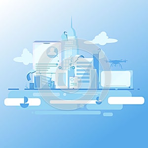 Smart city with intelligent services
