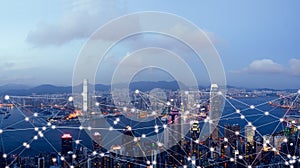 Smart city and internet of things, wireless communication network