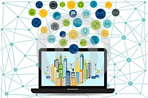 Smart City and wireless communication network