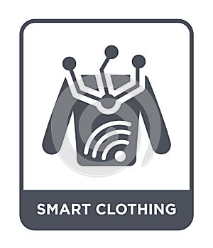 smart clothing icon in trendy design style. smart clothing icon isolated on white background. smart clothing vector icon simple