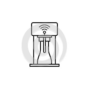 Smart coffee icon. Element of smart house icon for mobile concept and web apps. Thin line Smart coffee icon can be used for web