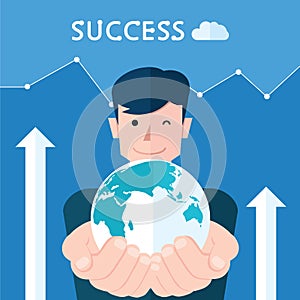 Smart concept flat design