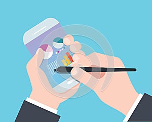 Smart concept flat design