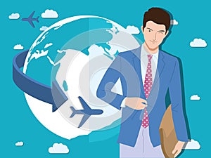 Smart concept flat design