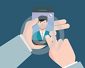 Smart concept flat design