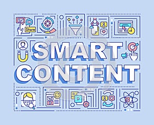 Smart content word concepts banner