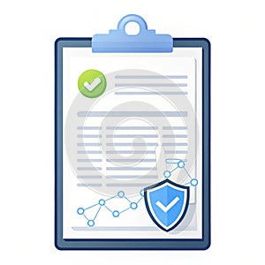 Smart Contract isolated on white background