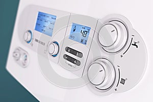 Smart control panel household gas boiler photo
