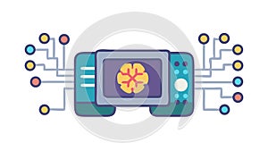 Smart Data Processing, Cognitive Computing, AI Analytics, vector design Generative AI