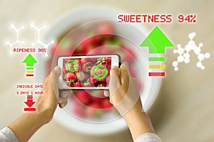 Smart Device Augmented Reality Food Ripeness Checking